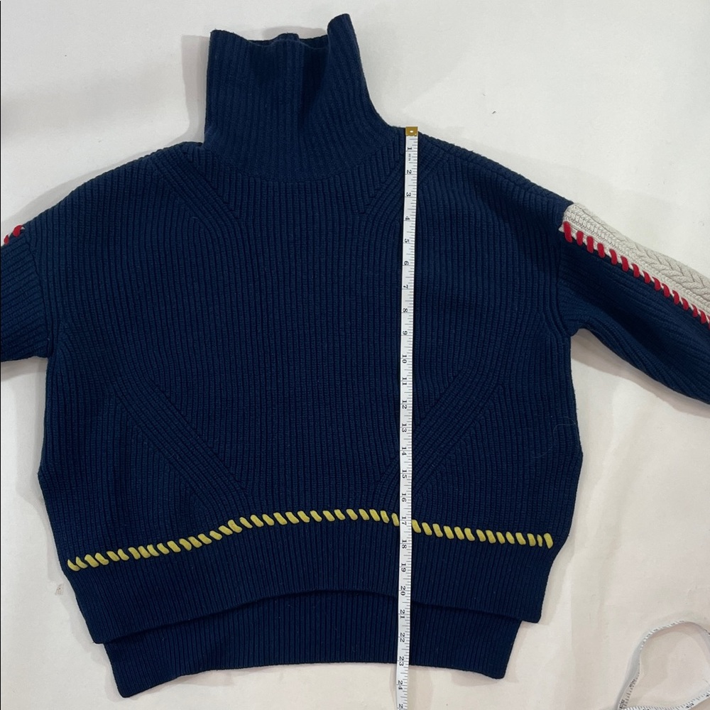 SJYP Color Stitched Turtleneck, 6 - Picture 8 of 9